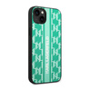 Karl Lagerfeld Monogram Stripe - Etui iPhone 14 (zielony)