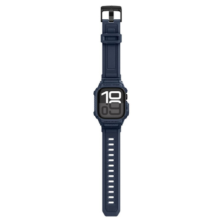 Spigen Rugged Armor Pro V2 – Strap with Case for Apple Watch 10/11 42mm (Navy Blue)