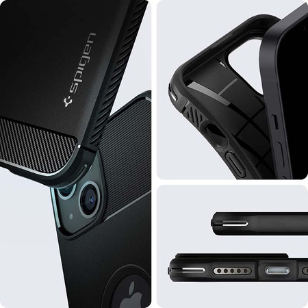 Spigen Rugged Armor - Étui pour iPhone 13 (Noir)