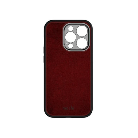 Moshi Napa Slim MagSafe - kožené pouzdro pro iPhone 14 Pro (Midnight Black)