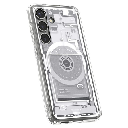 Spigen Ultra Hybrid MagSafe - étui pour Samsung Galaxy S25 (Zero One White)