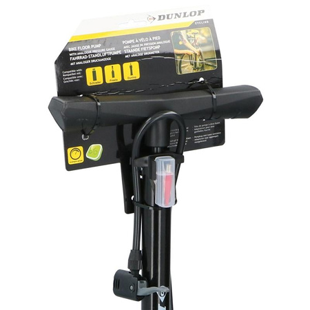 Dunlop - Fahrrad-Standpumpe mit Manometer