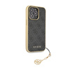 Guess 4G Charms Collection - Case for iPhone 14 Pro (Grey)