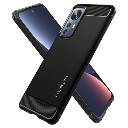 Spigen Rugged Armor - Gehäuse für Xiaomi 12 / 12 X (Schwarz)
