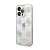 Guess Peony Glitter Case - iPhone 14 Pro Tasche (Transparent)