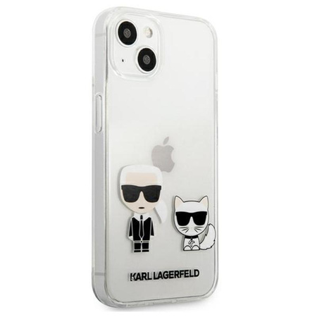 Karl Lagerfeld Ikonik & Choupette - iPhone 13 Case (Transparent)