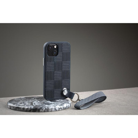 Moshi Altra - tok levehető zsinórral iPhone 13 mini (antibakteriális NanoShield™) (kék)