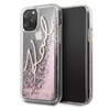 Karl Lagerfeld Signature Glitter Case - iPhone 11 Pro Max Case (Rose Gold)