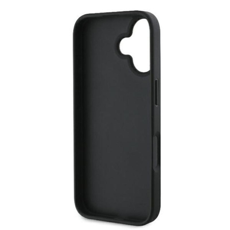 Pouzdro Guess Fixed Glitter Big 4G - iPhone 16 Plus (černé)