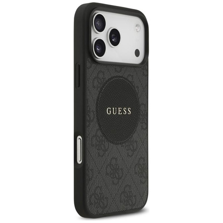 Guess 4G Circle Classic Logo MagSafe – Pouzdro iPhone 17 Pro Max (Černá)