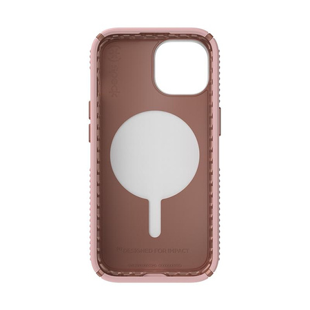 Speck Presidio2 Grip ClickLock & MagSafe - Tasche iPhone 16e / iPhone 15 / iPhone 14 / iPhone 13 (Dahlia Pink / Rose Copper)