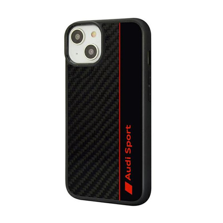 Audi Carbon Fiber Stripe - Case for iPhone 14 (Black)