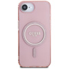 Guess IML Glitter Circle MagSafe - Case for iPhone 16e (pink)