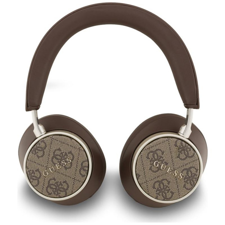 SŁUCHAWKI BEZPRZEWODOWE NAUSZNE GUESS Z MIKROFONEM BRĄZOWE BLUETOOTH USB C