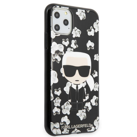 Karl Lagerfeld Iconic Karl Flower - iPhone 11 Pro Max Case (black)