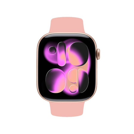 Crong Liquid - Řemínek pro Apple Watch 38/40/41/42mm (lososový)