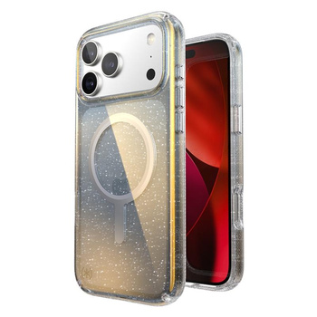 Speck Presidio Lux MagSafe - iPhone 17 Pro Max Case (Hyper Mirror Glitter / Silver Metallic)