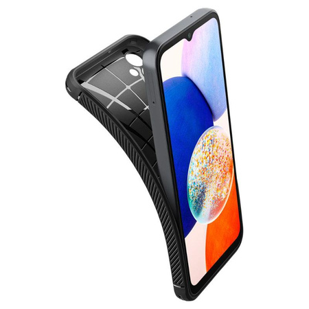 Spigen Rugged Armor - Gehäuse für Samsung Galaxy A14 5G (Schwarz)