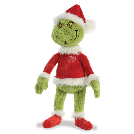 Maskotka Grinch dla Dziecka Zielony Mikołaj Oryginalny Pluszowy Grincz 43cm