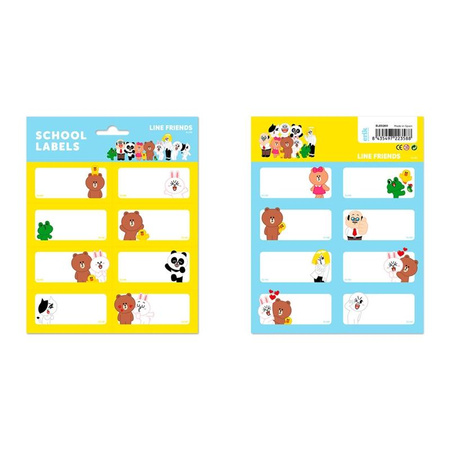 Line Friends - Aufkleber / Etiketten Set 16 tlg.
