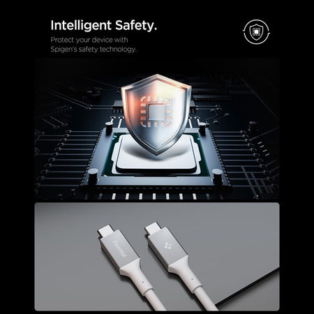 Spigen EB10020CC Essential - USB-C - USB-C PD kábel 100W 2m (fehér)
