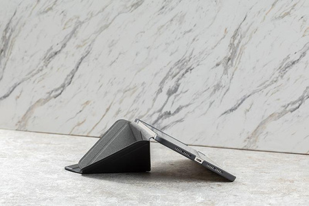 Moshi VersaCover - Étui en origami pour iPad mini 6 (2021) avec chargement de l'Apple Pencil (Noir anthracite)