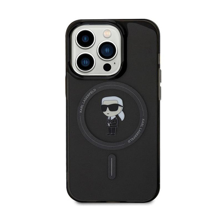 Karl Lagerfeld IML Ikonik MagSafe - iPhone 15 Pro Max Tasche (Schwarz)