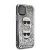 Karl Lagerfeld Flüssig-Glitzer-Herzen - iPhone 11 Pro Max Hülle