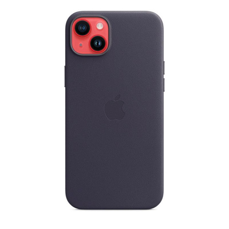 Apple Leather Case - Étui en cuir avec MagSafe pour iPhone 14 Plus (Ink)