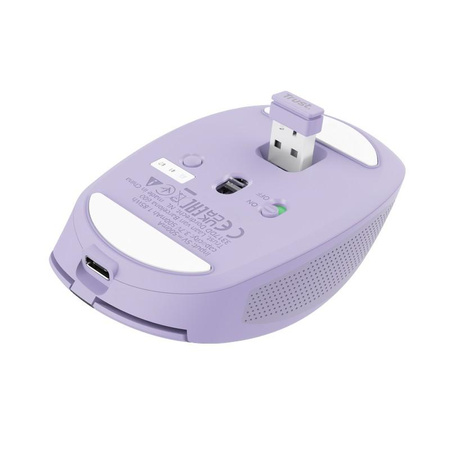 Trust Ozaa - Souris optique sans fil (violet)