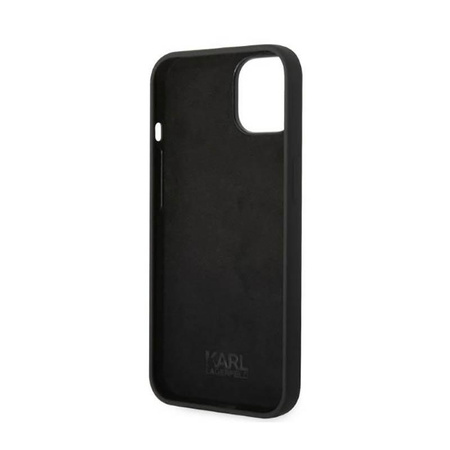 Karl Lagerfeld Silikon RSG - Hülle für iPhone 14 Plus (Schwarz)