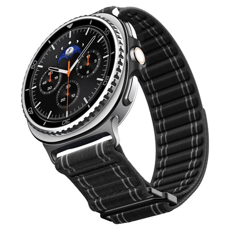 PASEK DO GALAXY WATCH 8 | 8 CLASSIC 40 44 46 mm SPIGEN NYLONOWY CZARNY
