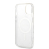 Guess Bundle Pack MagSafe IML Marble - MagSafe iPhone 14 tok + töltő készlet (fehér/arany)