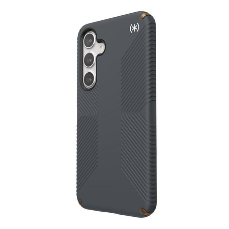 Speck Presidio2 Grip - Samsung Galaxy S24+ Case (Charcoal Grey / Cool Bronze)