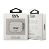 Karl Lagerfeld Choupette Head Glitter - pouzdro na AirPods 3 (stříbrné)