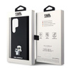 Karl Lagerfeld Silicone Karl & Choupette Metal Pin - Case Samsung Galaxy S24 Ultra (czarny)