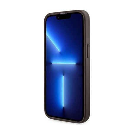 Guess 4G Printed Stripes MagSafe - pouzdro pro iPhone 13 Pro Max (hnědé)