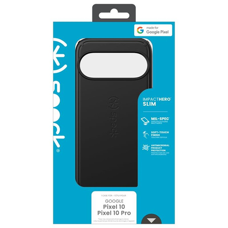 ETUI CZARNE DO GOOGLE PIXEL 10 | 10 PRO SPECK WYTRZYMAŁE ELEGANCKIE CASE