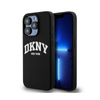 DKNY Liquid Silicone White Printed Logo MagSafe - iPhone 15 Pro Case (noir)