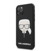 Karl Lagerfeld Iconic Embossed Glitter Case - pouzdro pro iPhone 11 Pro (černé)