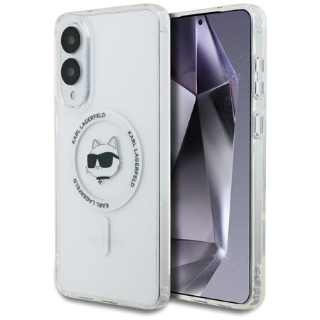 ETUI MAGSAFE KARL LAGERFELD DO GALAXY S25 EDGE, Case Magnetyczne, Białe