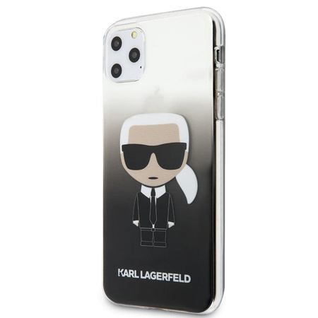 Karl Lagerfeld Iconic Karl Gradient - iPhone 11 Pro Max Tasche (schwarz)