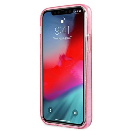 Guess Glitter 4G Big Logo - Etui iPhone 12 Pro Max (różowy)