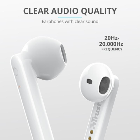 Trust Primo Touch - Bluetooth wireless headphones (white)