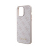 Guess 4G Metal Logo Gold - Tasche für iPhone 15 Pro Max (Pink)