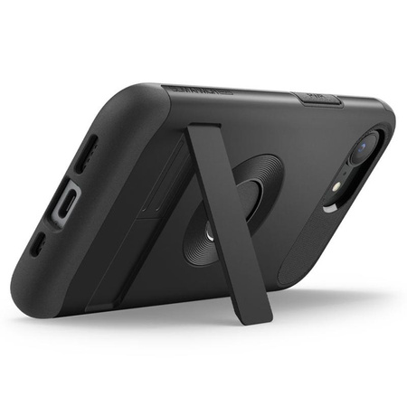 Spigen Slim Armor Mag MagSafe - Hülle für iPhone 16e (Schwarz)