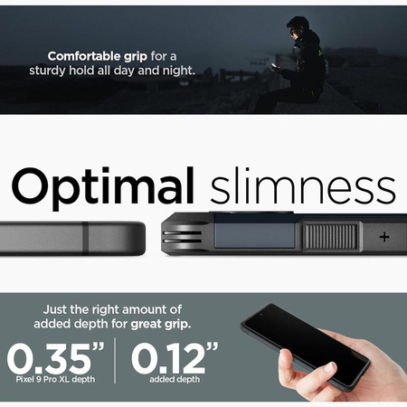 Spigen Tough Armor - Hülle für Google Pixel 9 Pro XL (Metal Slate)