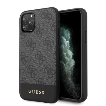 Guess 4G Bottom Stripe Collection - iPhone 11 Pro tok (szürke)
