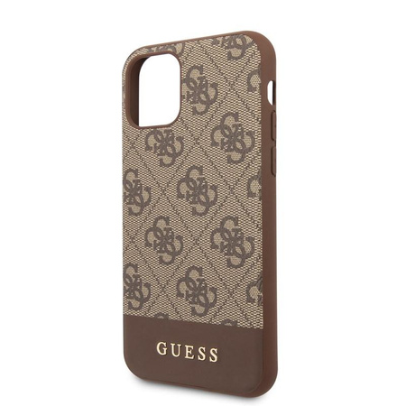 Guess 4G Bottom Stripe Collection - iPhone 11 tok (barna)