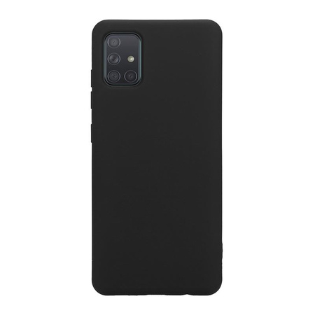 Barevný kryt Crong - pouzdro pro Samsung Galaxy A71 (černé)